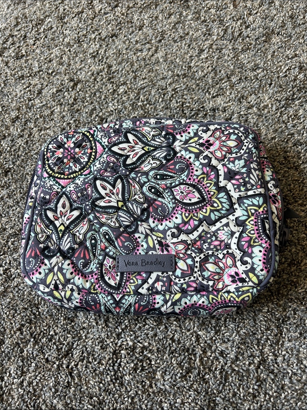 Vera Bradley Multi Paisley Quilted Cosmetic Case